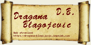 Dragana Blagojević vizit kartica